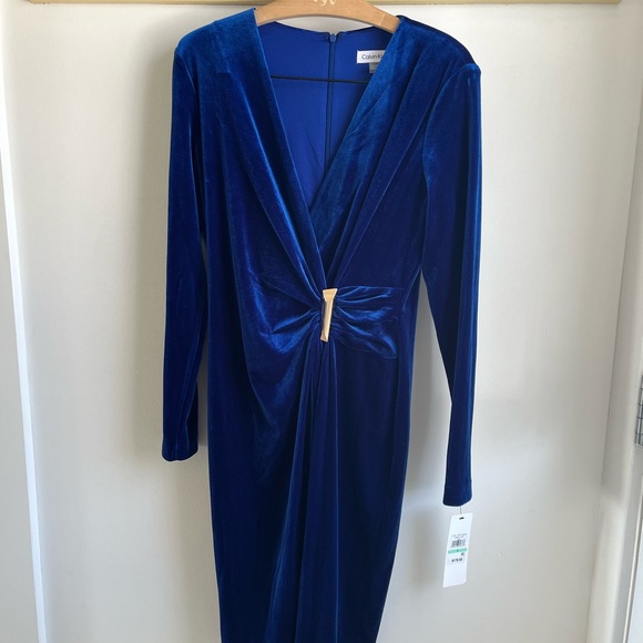 Calvin Klein Dresses & Skirts - Calvin Klein Royal Blue Long Sleeve Dress